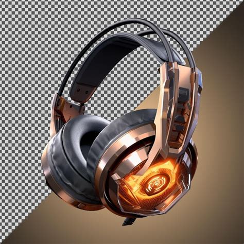 Premium PSD Png Psd Beautiful Gaming Headphones Isolated On A