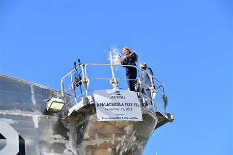 Future USNS Apalachicola Christened at Austal USA - Seapower