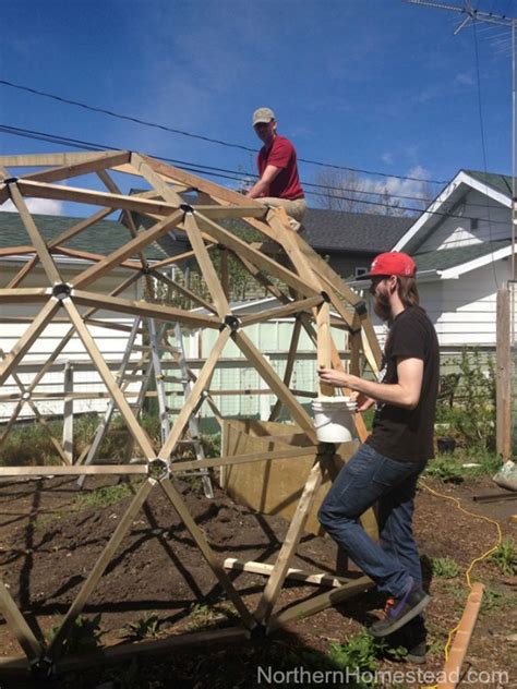 How To Build A Geodesic Dome Greenhouse Version 2 Northern Homestead