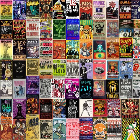 Amazing Band Posters Retro Concert Posters Punk Rock Etsy Australia