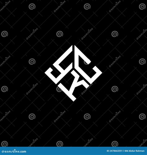 Ykc Letter Logo Design On Black Background Ykc Creative Initials Letter Logo Concept Stock