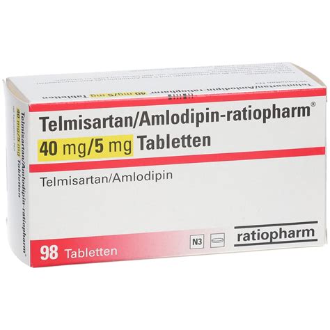 Telmisartan Amlodipin Ratiopharm Mg Mg St Mit Dem E Rezept