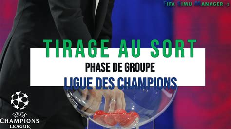 Tirage Phase De Groupes Ligue Des Champions Youtube