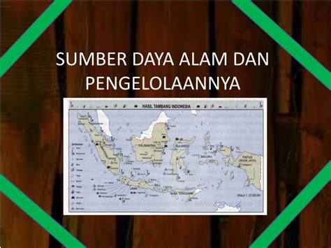 Peta Sumber Daya Alam Di Indonesia Meteor