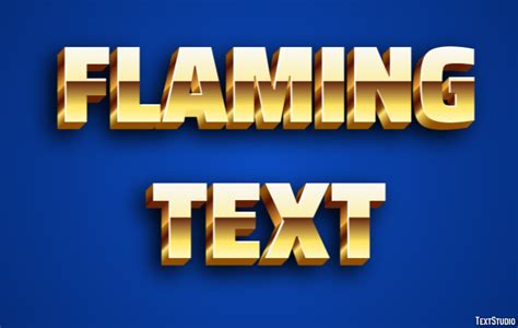 Flaming Text Efekt Tekstowy I Projekt Logo Wyrażenie