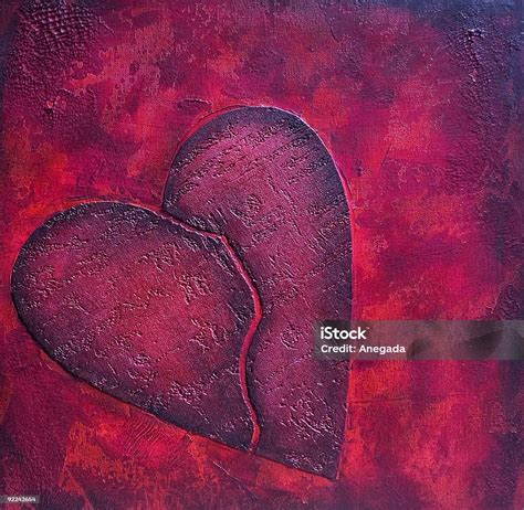 broken heart stock illustration  image  acrylic painting