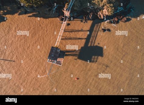 Pornic Brittany North Western France Aerial View Of The Fisheries