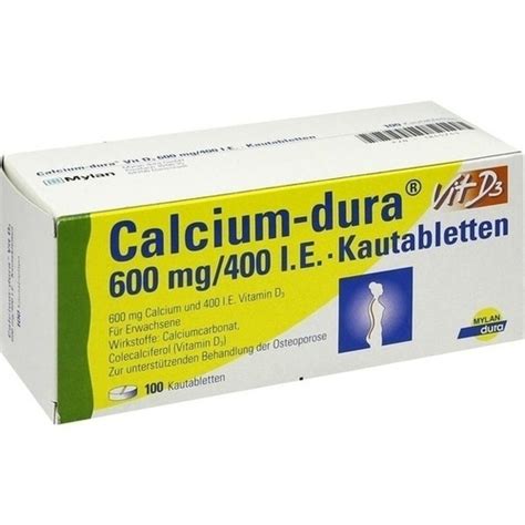 Calcium Dura Vit D Mg I E Kautabletten St G Nstig Bei