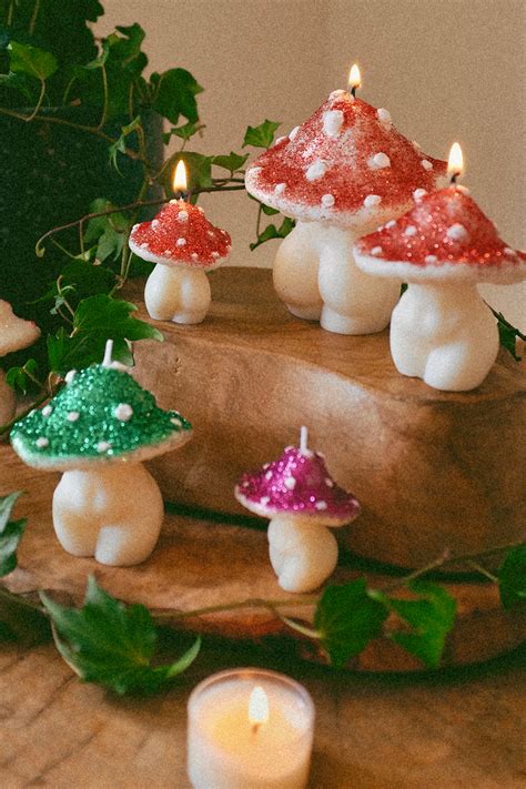 Glittery Goddess Mushrooms Interlude Candles