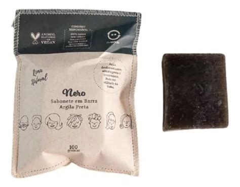 Kit Natural E Vegano 2 Sabonetes Argila Negra Nero Parcelamento Sem