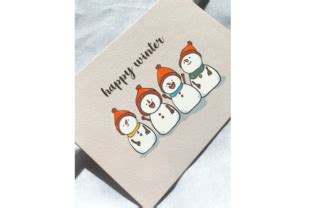 Snowman Happy Winter Graphic By Pinkky Creative Fabrica