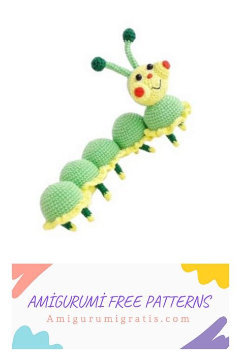 Amigurumi Caterpillar Free Crochet Pattern Amigurumi Pattern