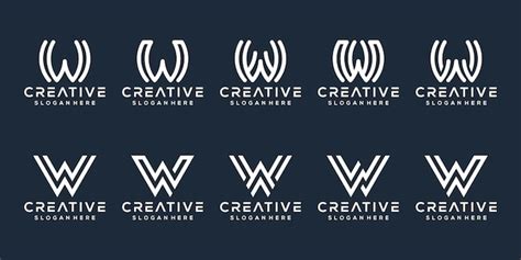 Premium Vector Set Of Letter W Logo Collection