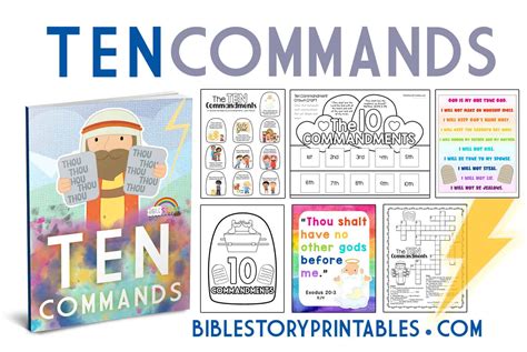 10 Commandments Craft For Preschoolers Bible Story Printables