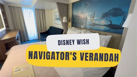 Disney Wish Navigators Veranda Stateroom 7174 Full Tour Youtube