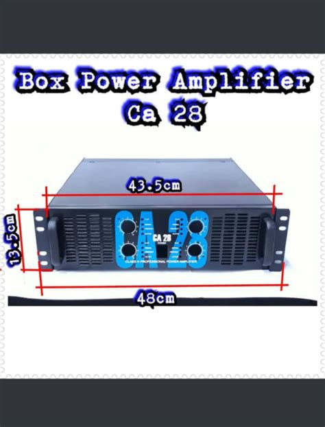 BOX POWER AMPLIFIER CA 28 HARGA SUDAH TERMASUK PACKING BUBBLEWRAP