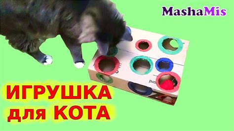 ИГРУШКА для КОТА Кузьмы из картонной коробки своими руками - YouTube