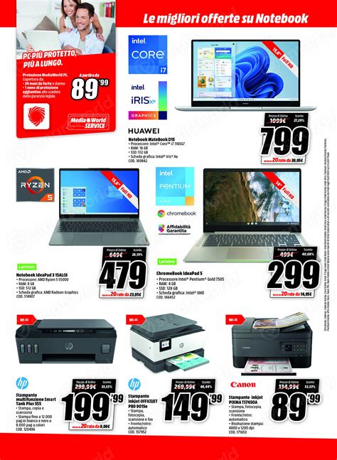 Volantino Mediaworld Computer Che Passione Con Notebook Tablet E