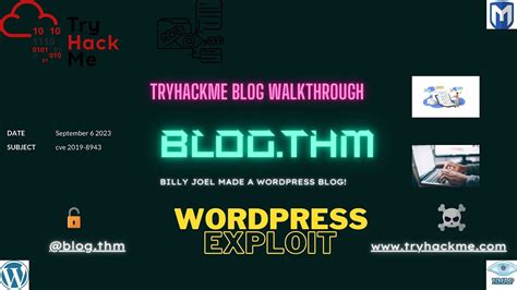 Tryhackme Blog Walkthrough Unveiling Billy Joel S Secrets Ethical