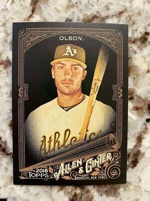 2018 TOPPS ALLEN GINTER X BASEBALL BASE CARD OAKLAND ATHLETICS MATT