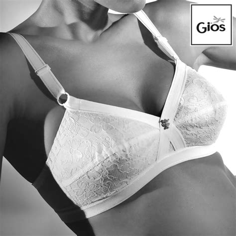 Gios Reggiseno Classico Incrociato Pizzo Foderato Senza Ferretto