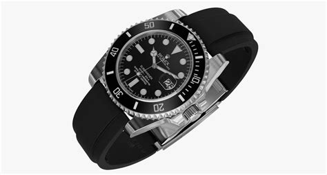 Submariner Date Steel Oysterflex D Obj Max Lxo Fbx