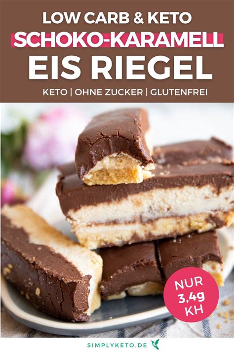 Low Carb Keto Twix Eis Riegel Schoko Karamell Traum Ohne Zucker