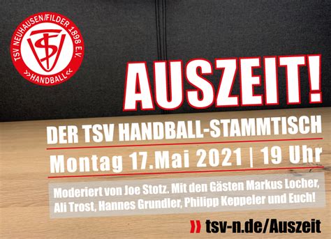 Auszeit Erster Virtueller Handball Stammtisch TSV Neuhausen Filder