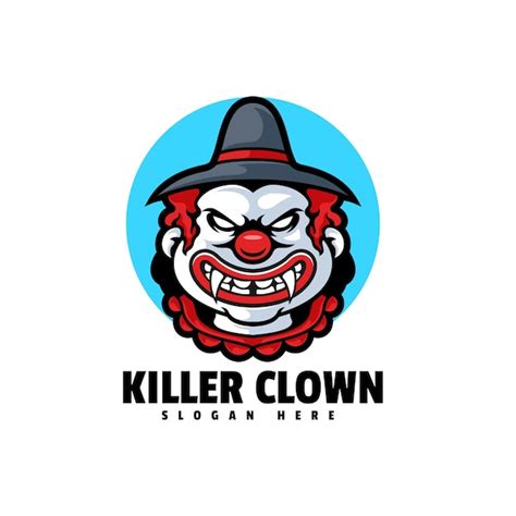 La Mascotte Du Clown Tueur Illustration De La Conception Du Logo