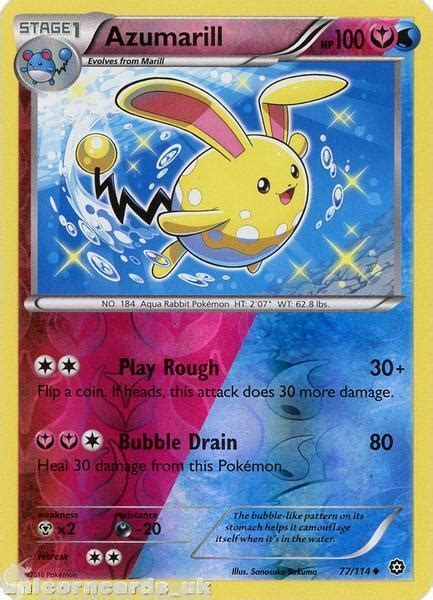 Azumarill Steam Siege Reverse Holo Mint Pokemon Card