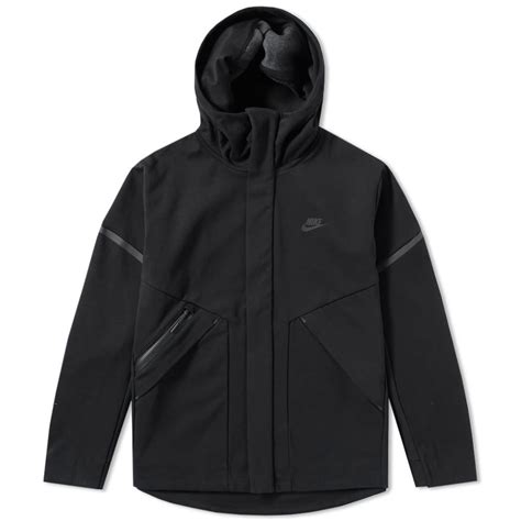 Nike Tech Fleece Windrunner Jacket Black And Black Heather End