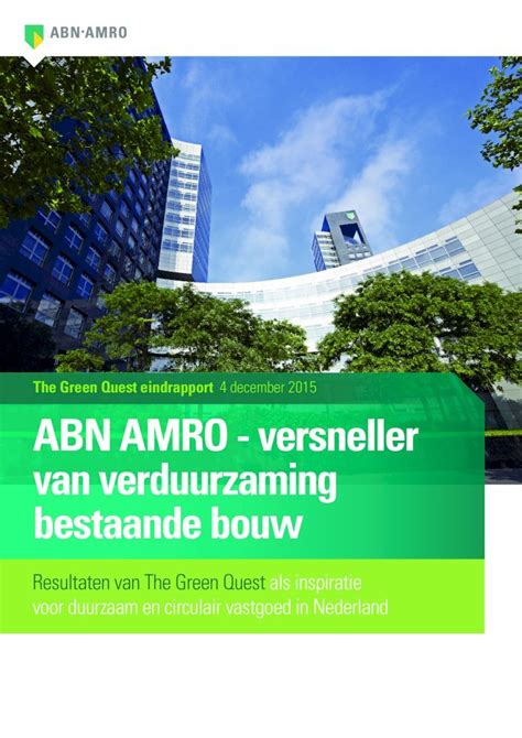 PDF ABN AMRO Versneller Van Verduurzaming Bestaande Bouw DOKUMEN TIPS