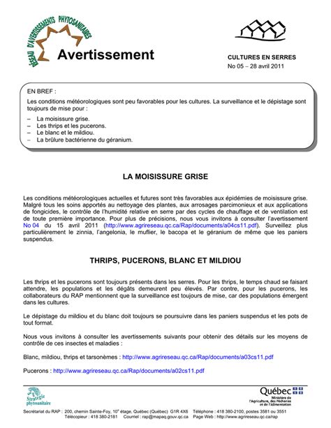 A Avertissement