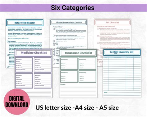 Disaster Preparedness Checklists And Guidebook Emergency Preparation For