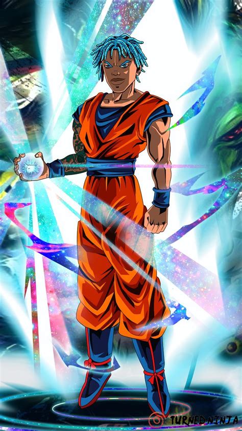 Dragon Ball Custom Drawing Goku Super Saiyan Blue With Powerful