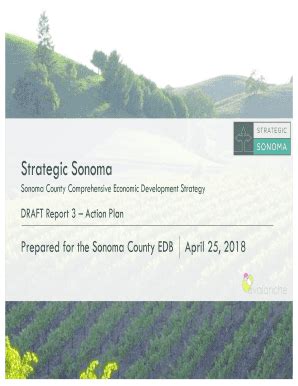 Fillable Online Strategic Sonoma Comprehensive Economic Development