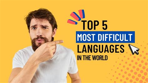 Top 5 Most Difficult Languages To Learn YouTube