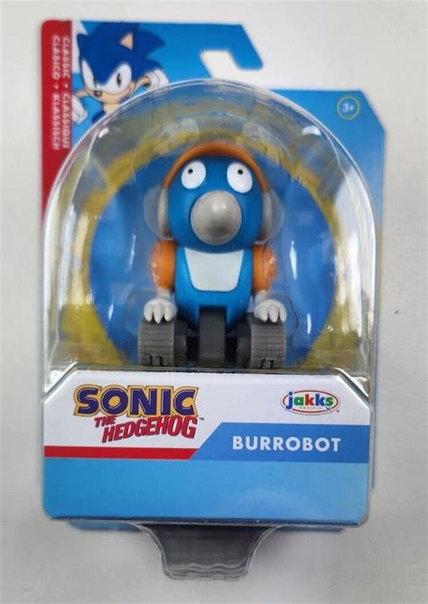 2023 Sonic The Hedgehog Figure *BURROBOT* Toy Doll Jakks 2.5" 5 pt. New ...