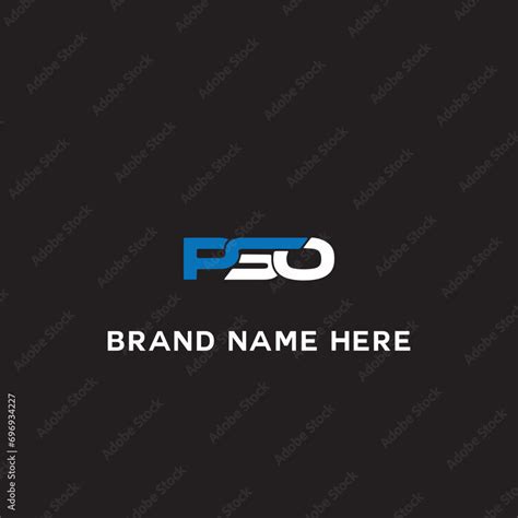 PSO logo. P S O design. White PSO letter. PSO, P S O letter logo design ...