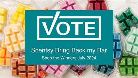 Scentsy July 2024 Bring Back My Bar Winners