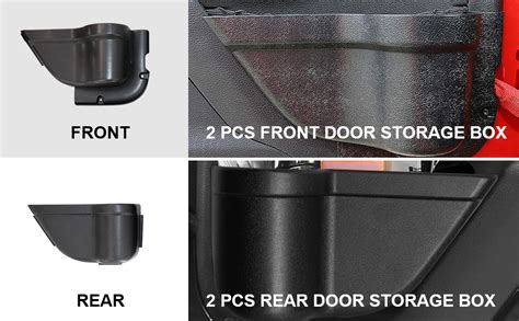 Amazon ETL INDUSTRIES 4PCS Front Rear Door Storage Pockets Door