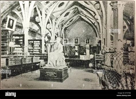 Interior of Franklin St. building of the Manchester City Library Stock ...