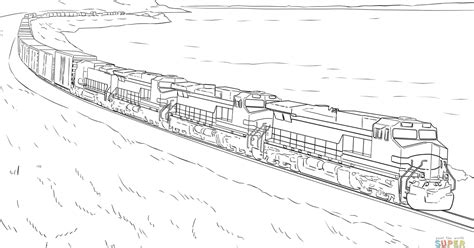 Freight Train Coloring Pages ~ Coloring Pages