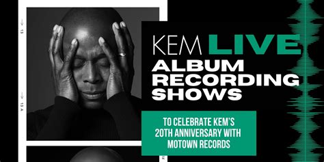 Randb Icon Kem To Record Live Album At Performances In Detroit This Week