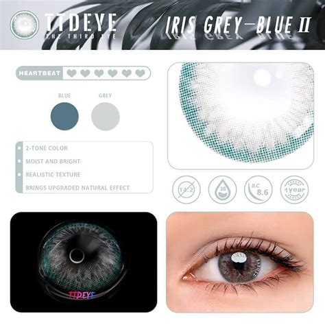 TTDeye Iris Grey Blue II Colored Contact Lenses Colored Contacts