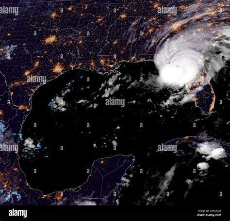 Miami United States 30th Aug 2023 The Dawn Noaa Geos East Satellite