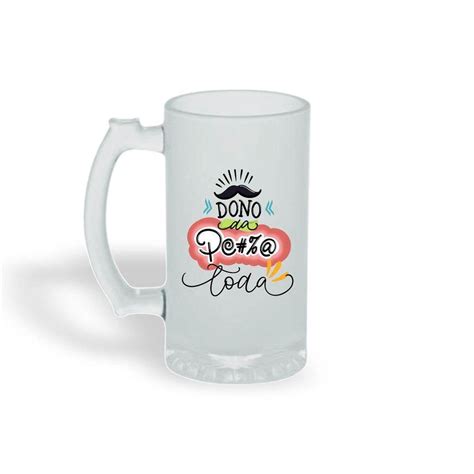 Caneca Chopp Vidro Fosco Bar Boteco E Frase No Shoptime