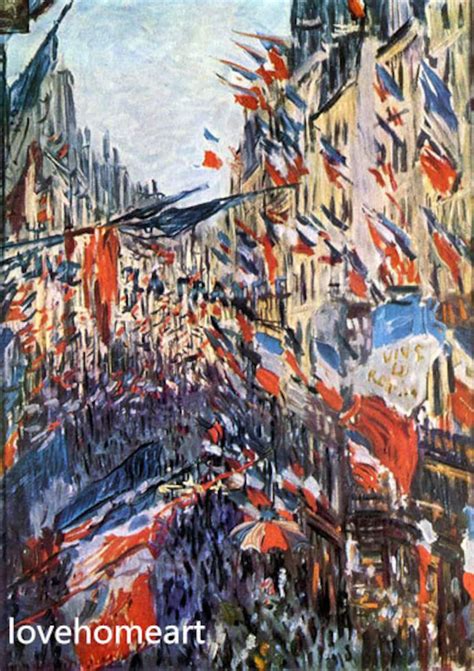 Claude Monet Paris Rue St Denis Celebration Of June 30 1878 Monet Oil