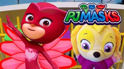 Pj Masks Jail Rescue With Paw Patrol Ellie Jr Youtube