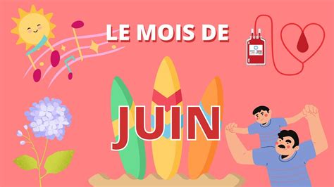 Le Mois De Juin Jours Dates Importantes Et Dicton YouTube